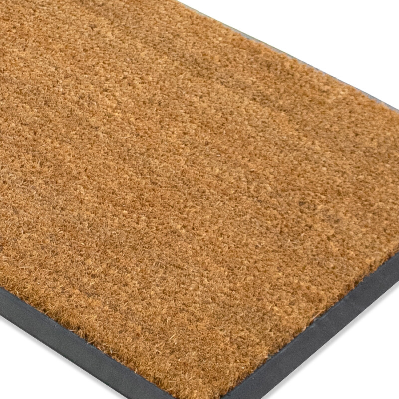 ALFOMBRA COCO RECT NATURAL C/BASE GOMA 45X75CM Unica