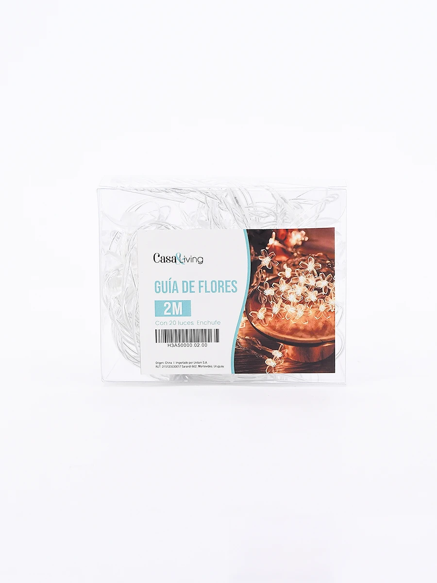GUIA LUCES FLORES - BLANCO 