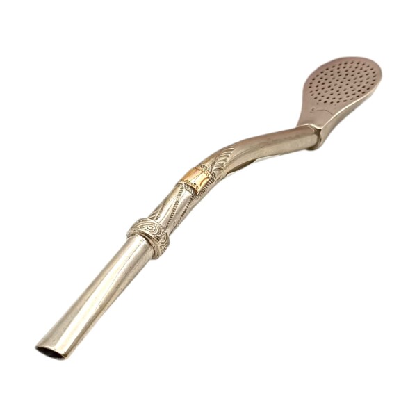 Bombilla criolla - PLATA Y ORO - 22 bmpo22po