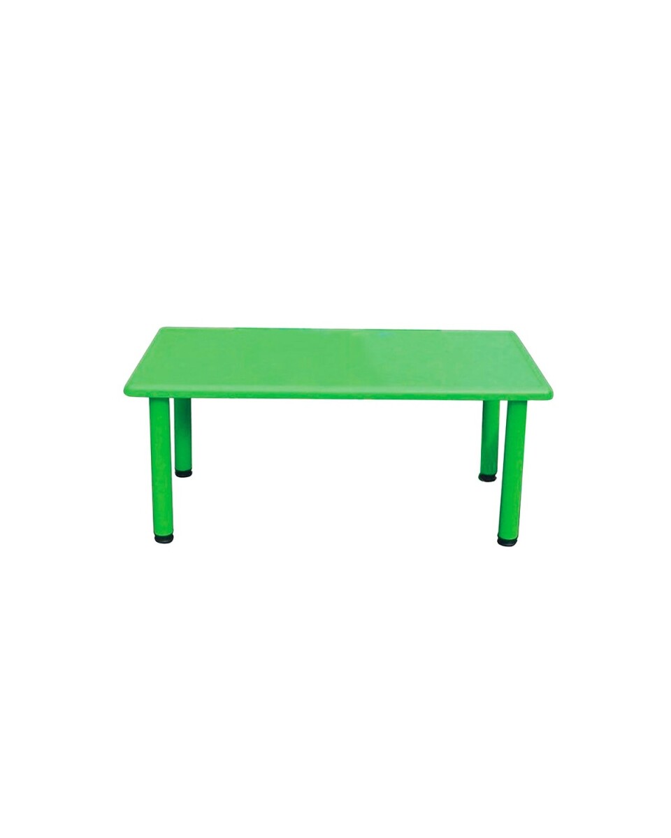 Mesa de plástico niños rectangular 120x60cm - Verde 