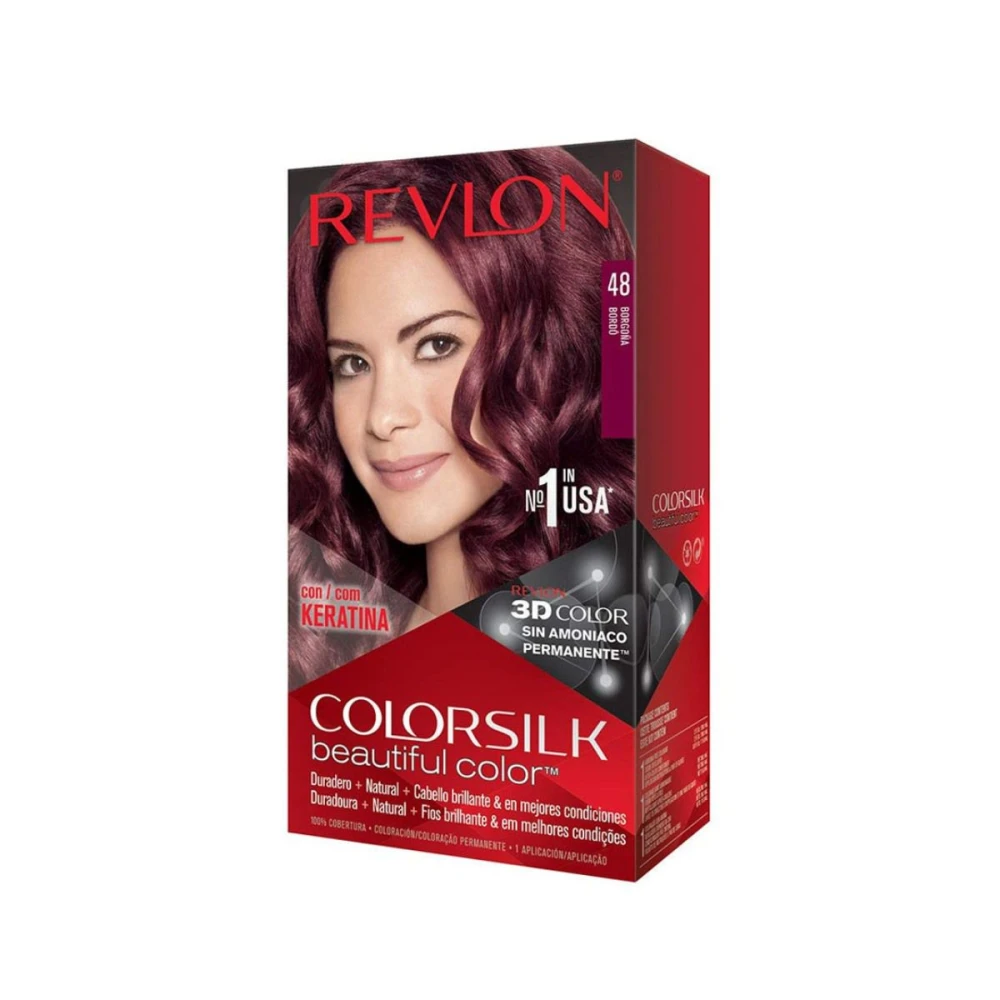 REVLON COLORSILK BURGUNDY 48 UNID.