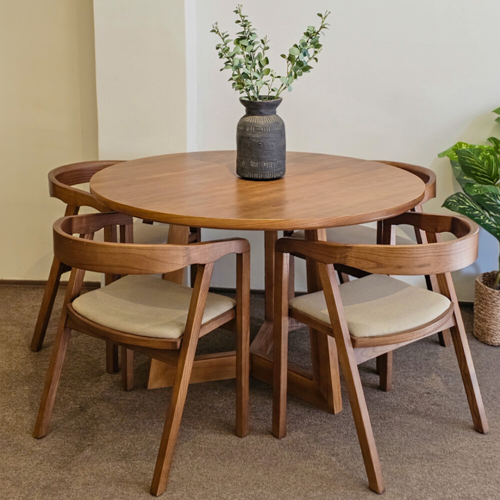 Mesa de comedor redonda Concord 120 cm de diámetro