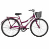 BICICLETA MORMAII RODADO 26 MUJER TRANSPORTE SOBREANA CON CANASTO VIOLETA Bicicleta Mormaii Rodado 26 Mujer Transporte Sobreana Con Canasto Violeta