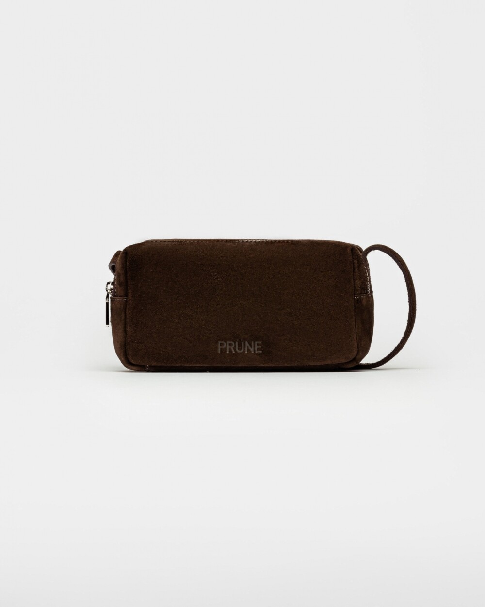 Bandolera Horizon en cuero gamuza Chocolate