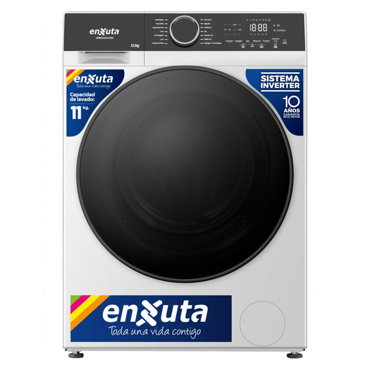 Lavarropas Carga Frontal Inverter 11 KG LENX161150W 