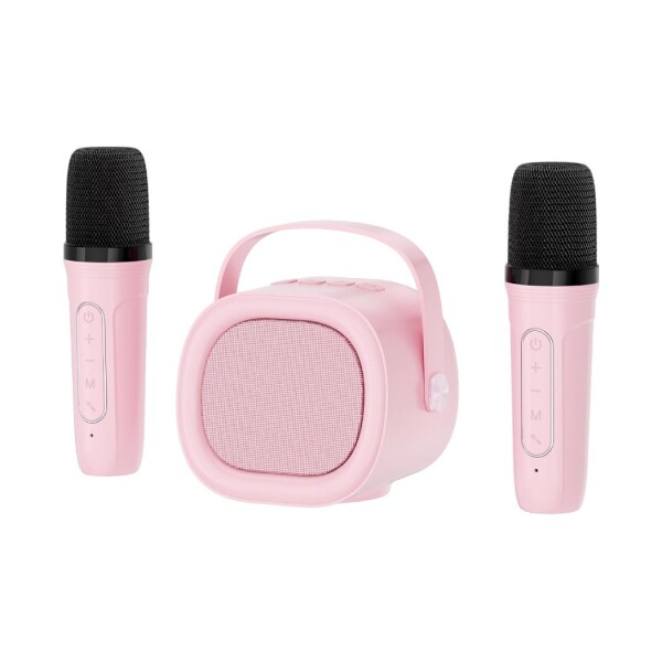 Parlante karaoke rosa