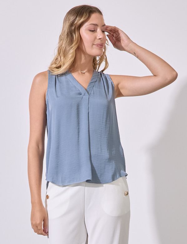 Blusa Saten GRIS