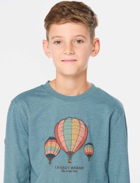 REMERA ESTAMPADA Verde