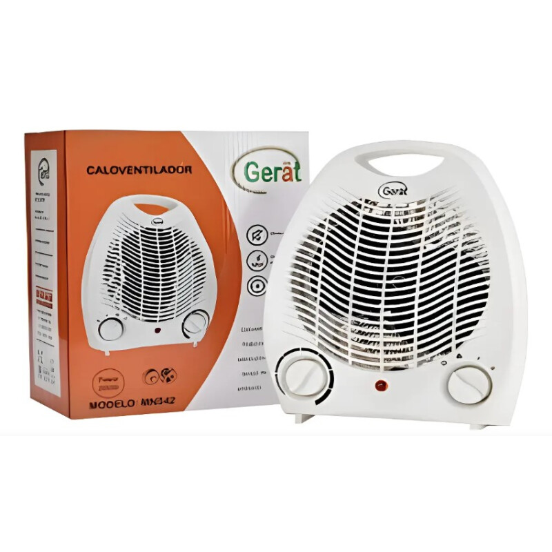 Caloventilador Estufa Eléctrica Gerat 2000W Frío Calor Portátil Termostato Seguridad Caloventilador Estufa Eléctrica Gerat 2000W Frío Calor Portátil Termostato Seguridad