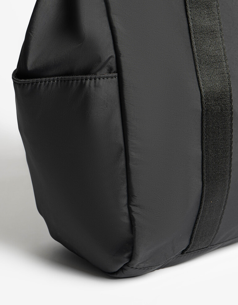 Shopper Nylon Shopper En Material Reciclado - Negro