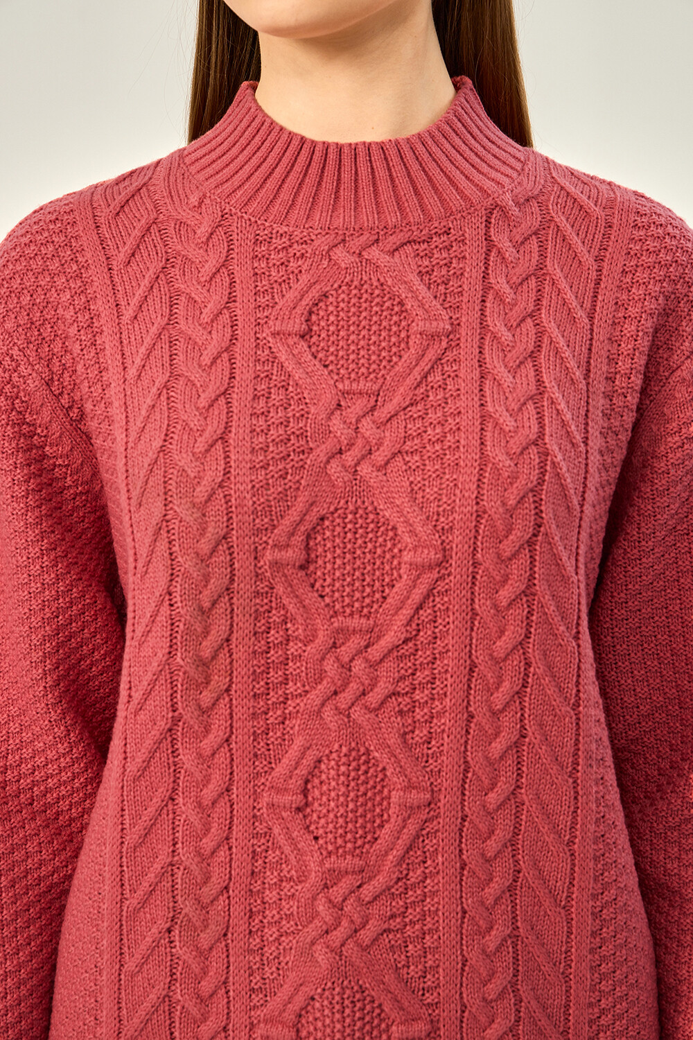 Sweater Aburi Rosa Oscuro