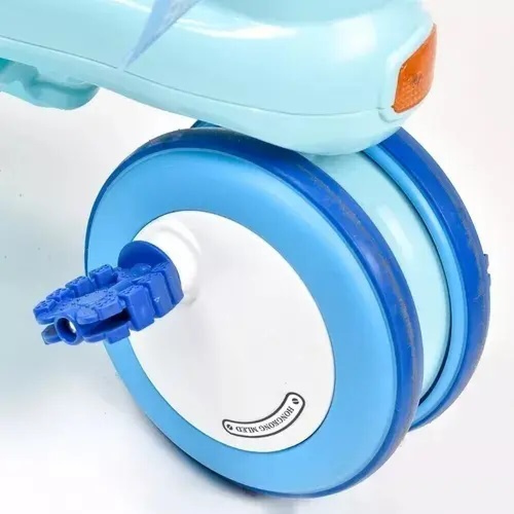 Triciclo de empuje con luz, sonido y techo protector Triciclo de empuje con luz, sonido y techo protector