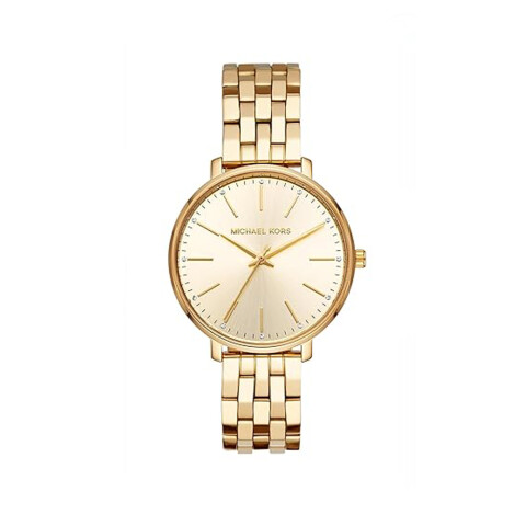 Reloj Michael Kors con Malla Enchapada y Esfera Redonda y Zirconias Reloj Michael Kors con Malla Enchapada y Esfera Redonda y Zirconias