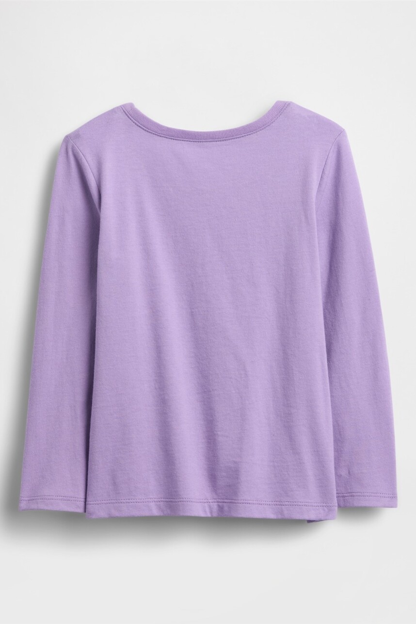 Remera Logo Gap Toddler Niña English Lavender Tcx