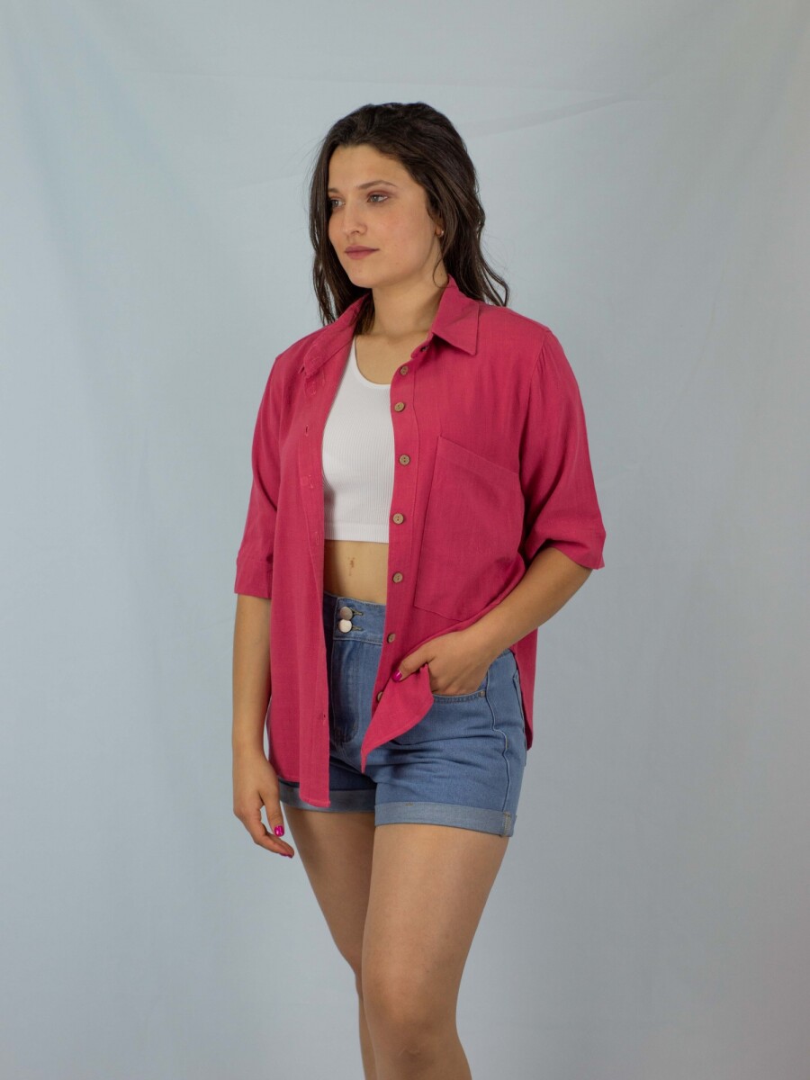 Camisa Lino Slowly - Red 