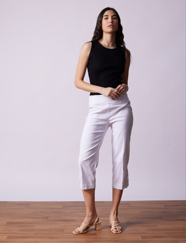 Capri Aplique Crochet BLANCO