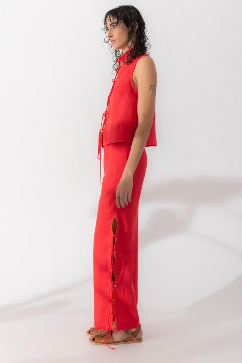 PANTALON ALGA Rojo