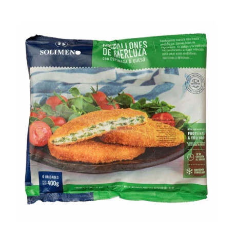 Medallon De Merluza Espinaca Y Queso X 400 Grs Medallon De Merluza Espinaca Y Queso X 400 Grs