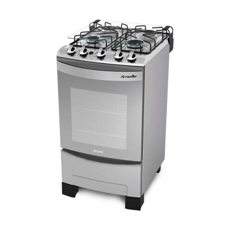 COCINA MUELLER DECORATO 4 HORNALLAS INOX G2 COCINA MUELLER DECORATO 4 HORNALLAS INOX G2