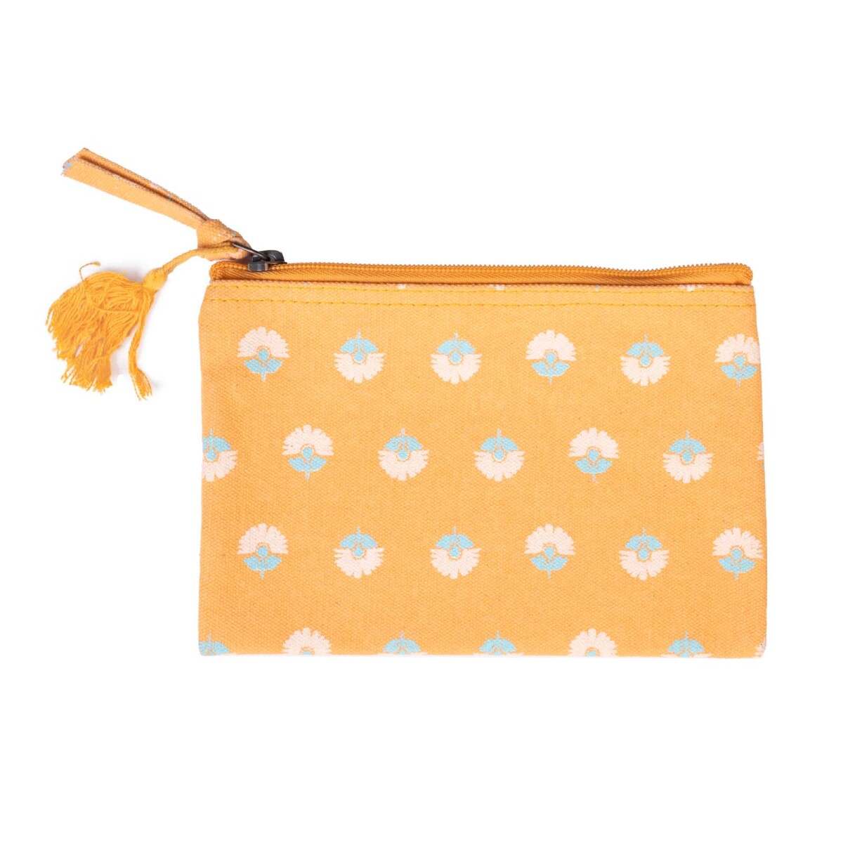 NECESSAIRE - ALGODON-RECICLADO AMARILLO ESTAMPADO 