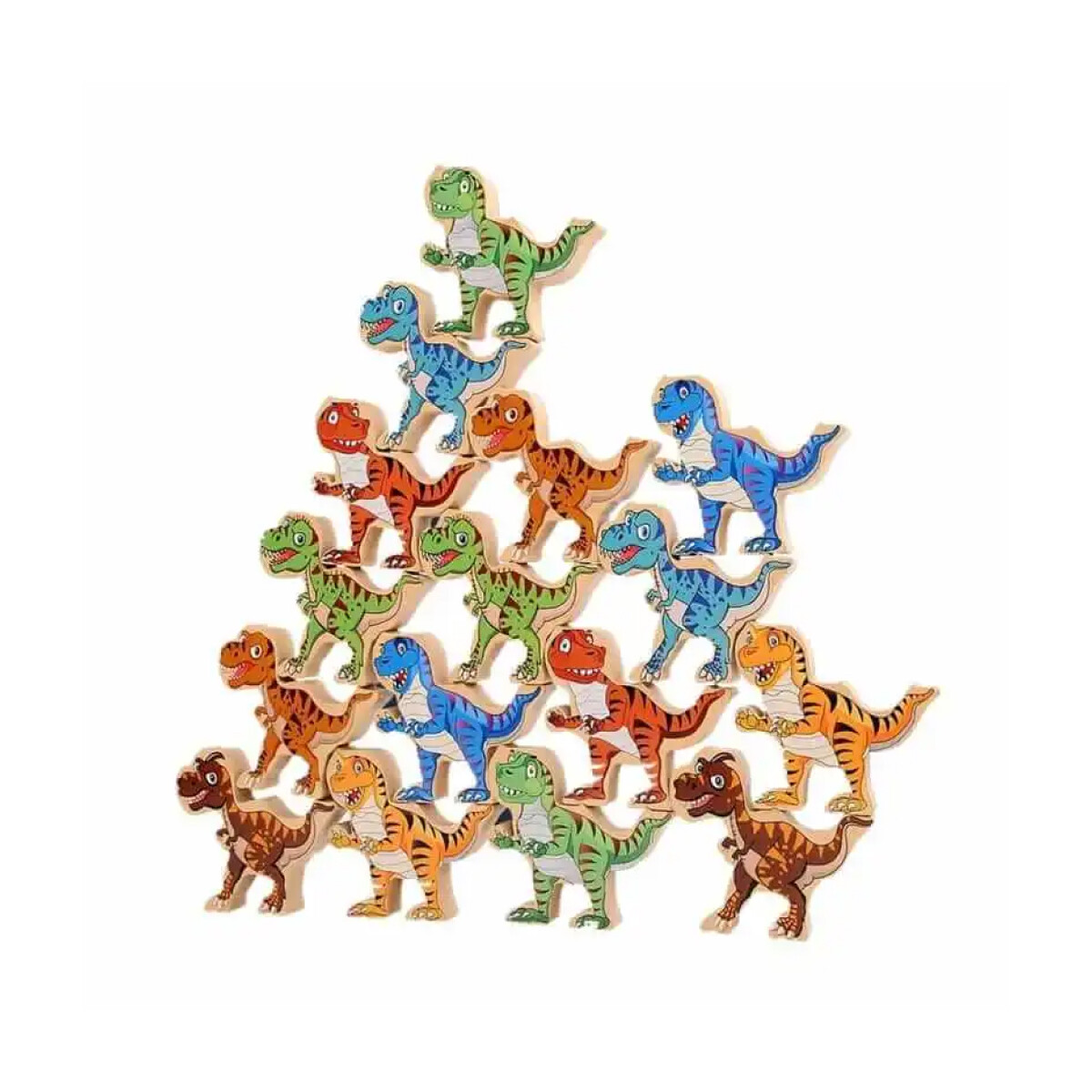 Juego de jenga de balanceo dinosaurios 