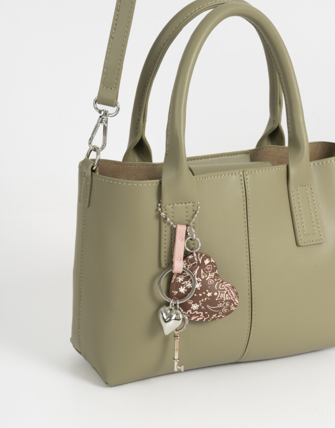 City Cartera City Con Charm - Verde Medio