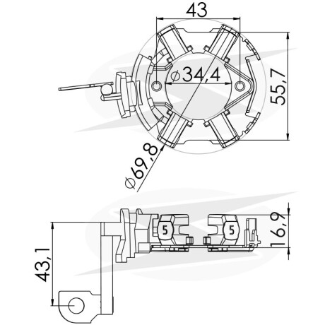 PORTA CARBONES VOLKSWAGEN BOSCH ANTIH.VW BORA GOLF AUDI=PE.780B UNIFAP PORTA CARBONES VOLKSWAGEN BOSCH ANTIH.VW BORA GOLF AUDI=PE.780B UNIFAP