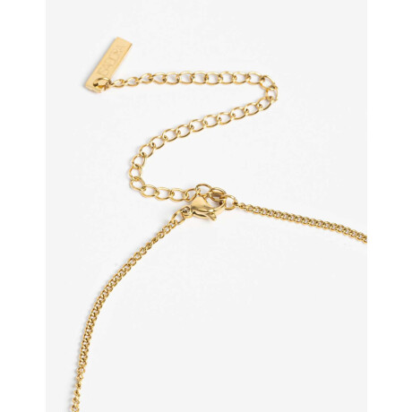 Cadena Corta con Dije Metal Dorado