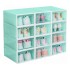 Caja Organizadora Zapatos Zapatera X6 Unidades Caja Apilable Color Variante Corazonverdeagua
