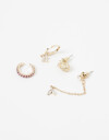 Aros Sets Strass Set De Aros Con Cubic Zirconia - Dorado