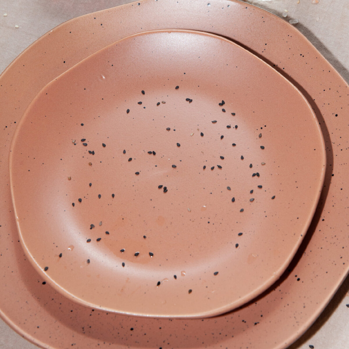 Plato de postre de cerámica 