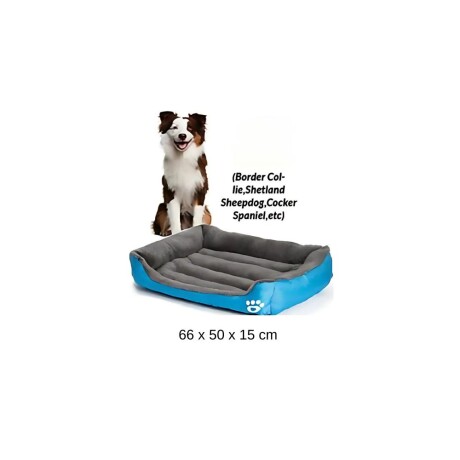 Cama Para Perro Mediano Tamaño L Azul