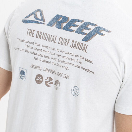 Remera Reef Regular Fit Printed Blanco