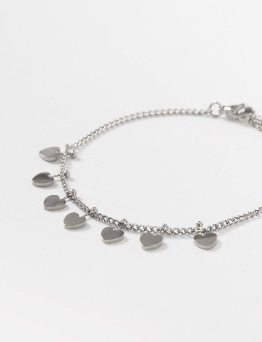 Pulsera dije cora acero - plateado 