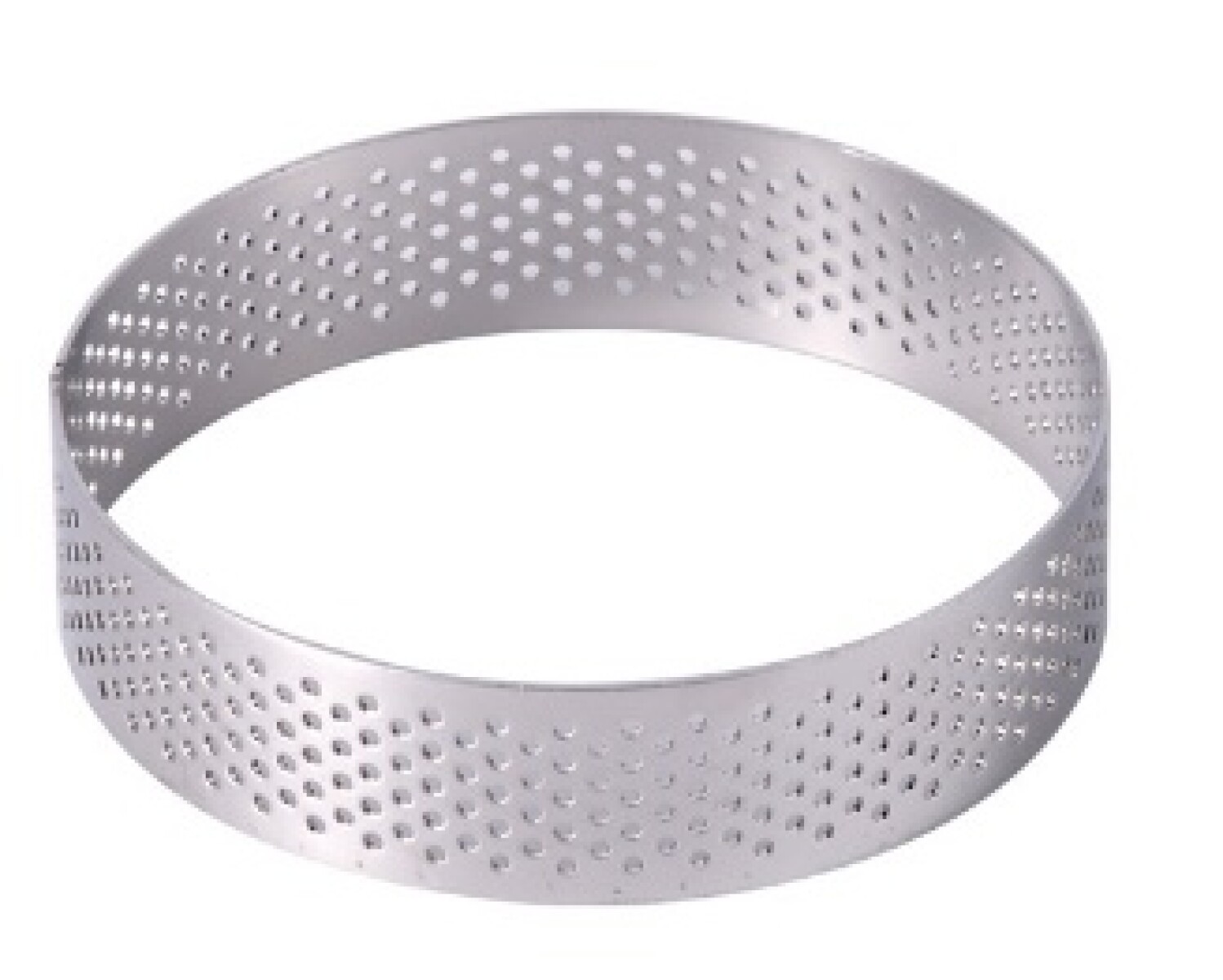 Molde para postres micro perforado metal 8cm - N/a 