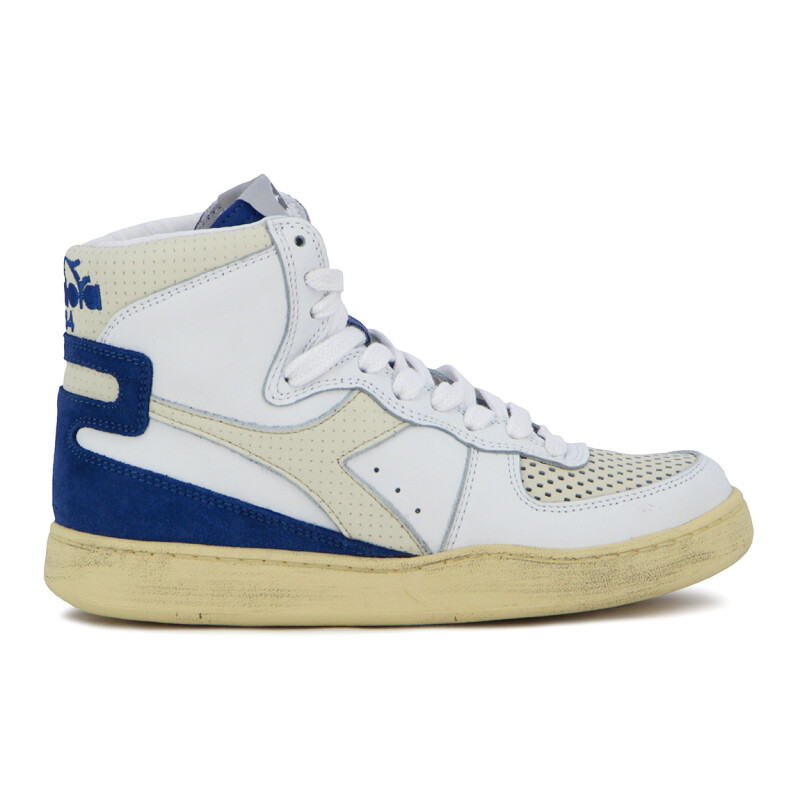 Diadora MI BASKET PUNCHED ITALIA Blanco-Azul