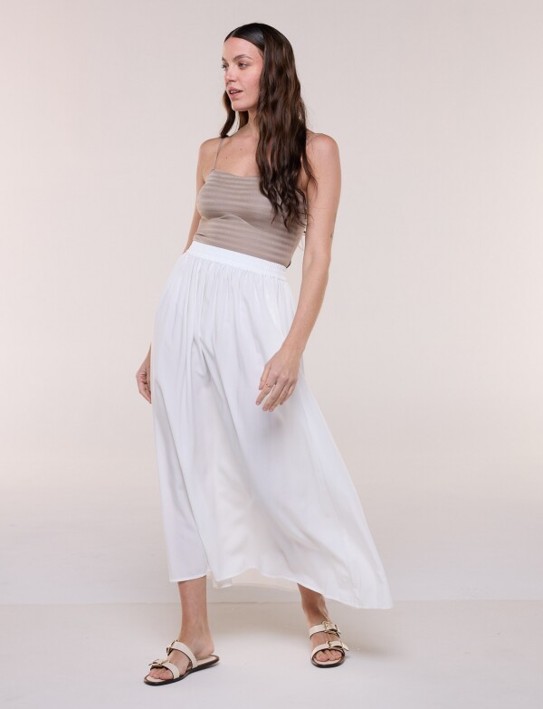 Falda Maxi Solid BLANCO