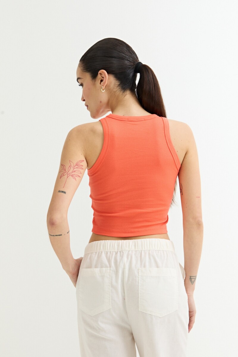 Musculosa cropped NARANJA