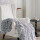 PIE DE CAMA SHAGGY GRIS