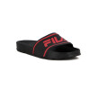 Chancletas Hombre Fila Sleek Negro-Rojo