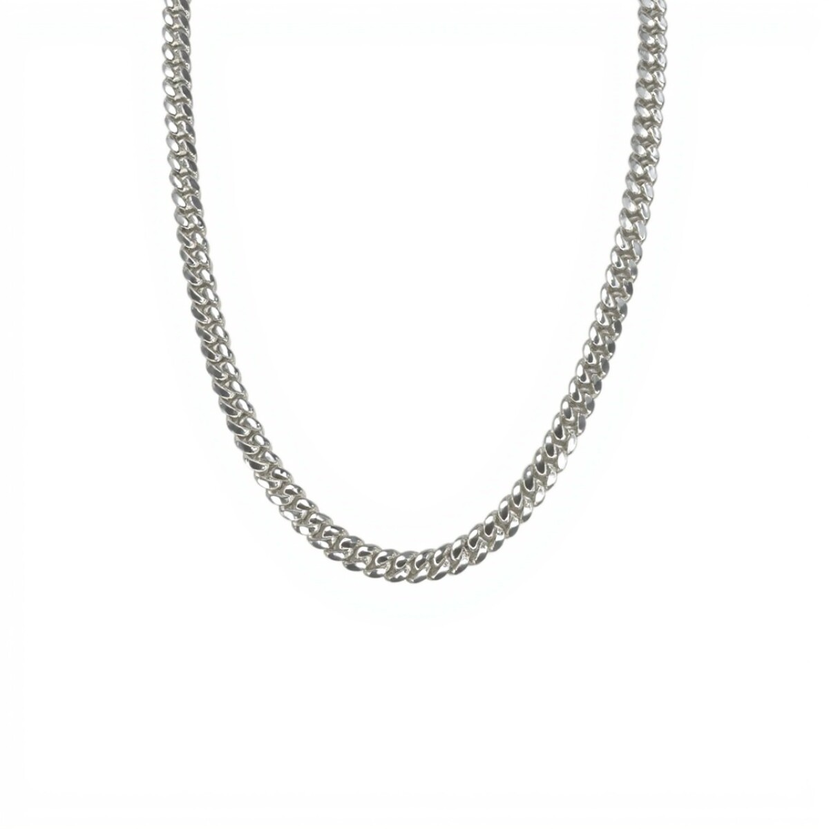 Cadena Cubana - Plata 925 - Sin Piedra - CD3515 - sinpiedra 