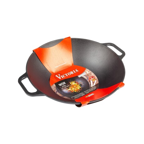 Wok con asas en hierro esmaltado 35cm Victoria Wok con asas en hierro esmaltado 35cm Victoria