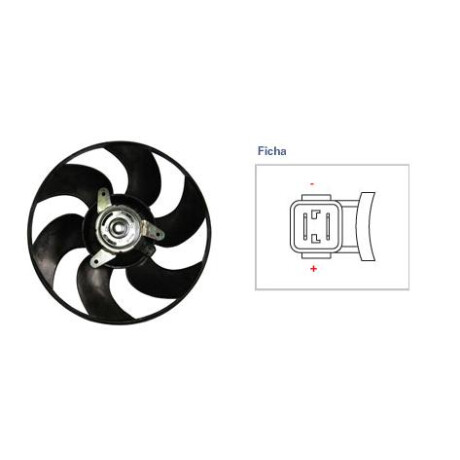 ELECTROVENTILADOR CITROEN - PEUGEOT 306 PARTNER M49 XSARA C/ A.A. 110W 318MM - ELECTROVENTILADOR CITROEN - PEUGEOT 306 PARTNER M49 XSARA C/ A.A. 110W 318MM -