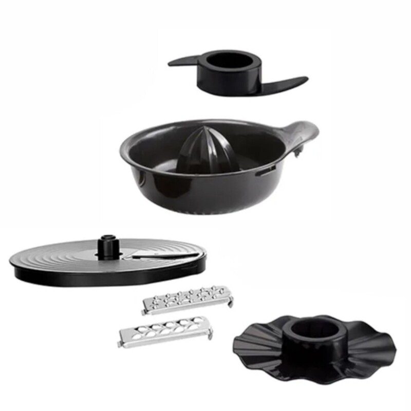 Procesadora de alimentos con accesorios Cuori Magio Negro