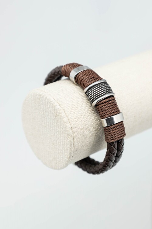 Pulsera cuero Marrón