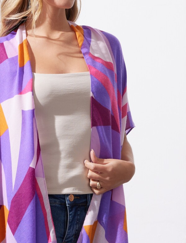 Kimono Printed LAVANDA/MULTI