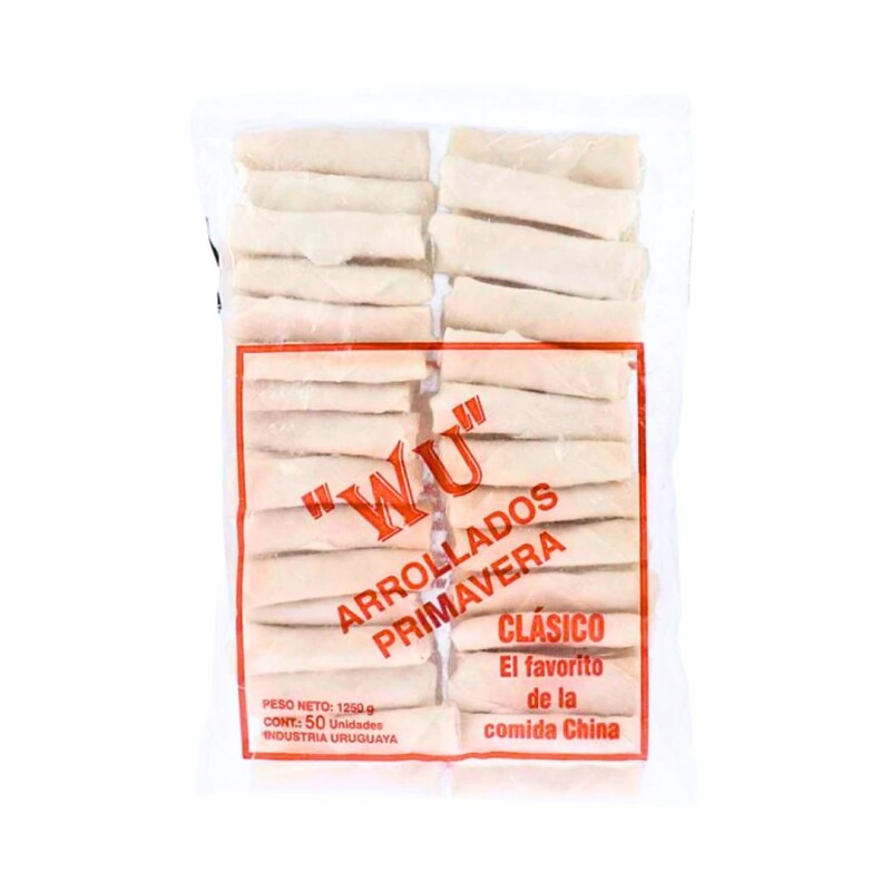 Arrollados primavera jamón Wu - 50 ud. - 1,25 kg Arrollados primavera jamón Wu - 50 ud. - 1,25 kg