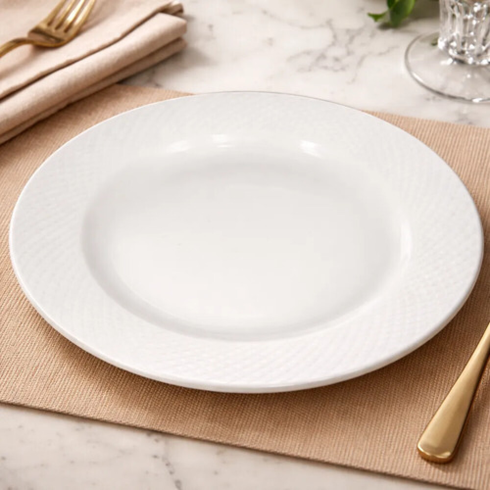 Plato llano blanco 17 cms. S-102 Plato llano blanco 17 cms. S-102