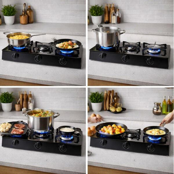 Abafe A Gas Encimera 3 Quemadores R.8052 ANAFE RAF 3 QUEMADORES A GAS R8052