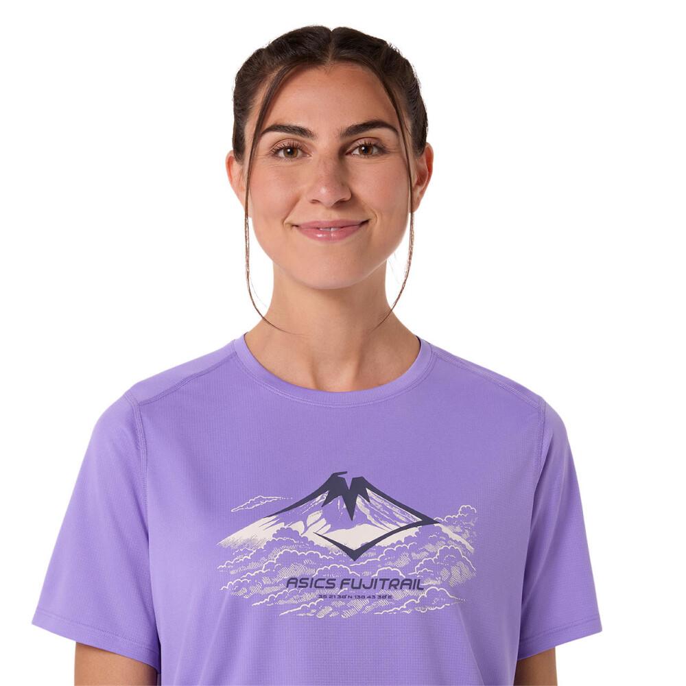Polo Running Fujitrail Logo SS Top Mujer Amethyst